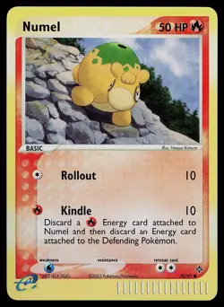 Pokemon Card - Numel Dragon 70/97 Reverse Holo Common - Image 1