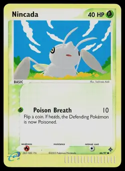 Pokemon Card - Nincada Dragon 66/97 Reverse Holo Common - Image 1