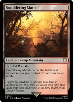 MTG - Smoldering Marsh - Lord of the Rings Commander - Magic the Gathering - Image 1