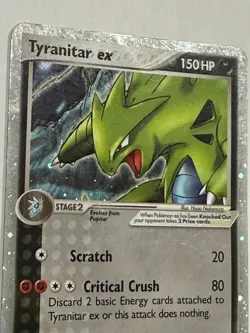 Tyranitar ex 17/17 Holo English 2004 Pokemon TCG POP Series 1 DMG - Image 4