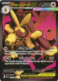 MEGA LOPUNNY EX 115/094 ULTRA RARE PHANTASMAL FLAMES POKEMON NEAR MINT - Image 2