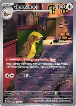 GUMSHOOS 153/132 ILLUSTRATION RARE MEGA EVOLUTION POKEMON NEAR MINT - Image 2