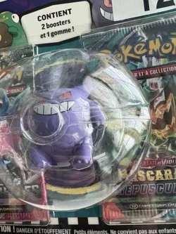 Pokemon TCG Scarlet and Violet Sealed Kit 2 Boosters Gengar Eraser French - Image 3