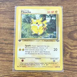 Pokemon 1999 Pikachu 60/64 Jungle 1st Edition - Image 1