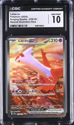 Latias EX 239/191 Special Illustration Rare Pokemon CGC 10 Gem Mint - Image 1