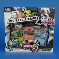 Pokemon TCG Scarlet Violet Black Bolt White Flare Poster Collection SEALED - Image 1