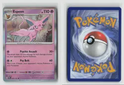 Espeon #033/131 Sv Prismatic Evolutions Holo Rare Pokemon TCG NM - Image 3