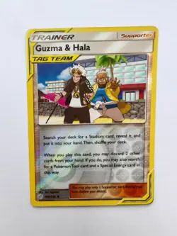 Guzman & Hala 193/236 Tag Team Trainer Reverse Holo Pokemon TCG - Image 1