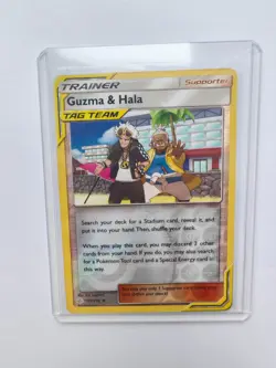 Guzman & Hala 193/236 Tag Team Trainer Reverse Holo Pokemon TCG - Image 3
