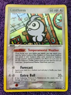 Castform 30/101 Hidden Legends Reverse Holo Pokemon *NICE* - Image 1