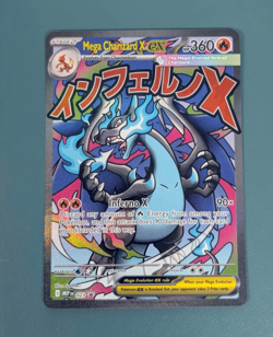 Mega Charizard X EX Full Art Holo Promo 360 HP ME: Mega Evolution 023 - Image 1