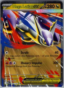 Mega Latias ex 100/132 ME01: Mega Evolution - Pokemon Card - NM - Image 1