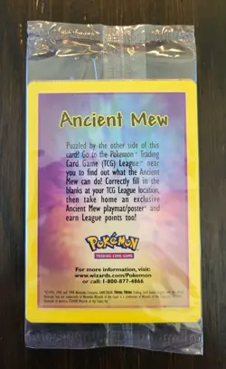 Pokemon Card Ancient Mew SEALED Holo Rare Promo Nintendo Near Mint - Image 1