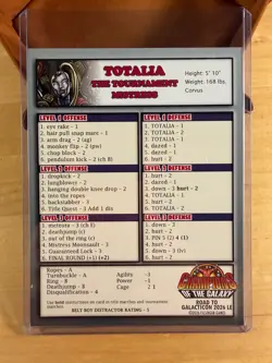 2026 Totalia SE Filsinger Games Champions of the Galaxy Game Card Rare - Image 3