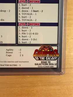 2026 Totalia SE Filsinger Games Champions of the Galaxy Game Card Rare - Image 4