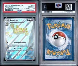 2025 POKEMON SVP BLACK BOLT TECH STICKER COLLECTION #212 REUNICLUS PSA 10 - Image 3