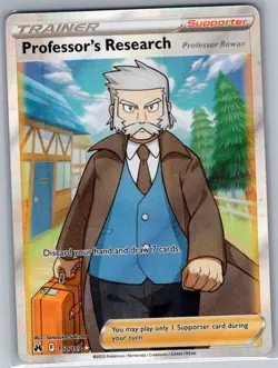 Professor's Research (Full Art) 150/159 SWSH: Crown Zenith - Pokemon Card - NM - Image 1