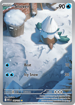 SNOVER 140/132 ILLUSTRATION RARE MEGA EVOLUTION POKEMON NEAR MINT - Image 1