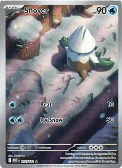 SNOVER 140/132 ILLUSTRATION RARE MEGA EVOLUTION POKEMON NEAR MINT - Image 2