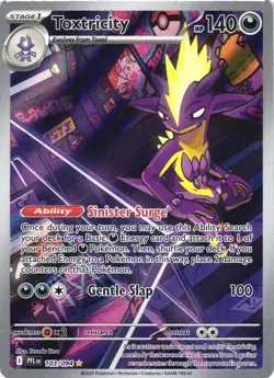 TOXTRICITY 103/094 ILLUSTRATION RARE PHANTASMAL FLAMES POKEMON NEAR MINT - Image 2