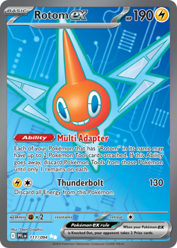 ROTOM EX 111/094 ULTRA RARE PHANTASMAL FLAMES POKEMON NEAR MINT - Image 1