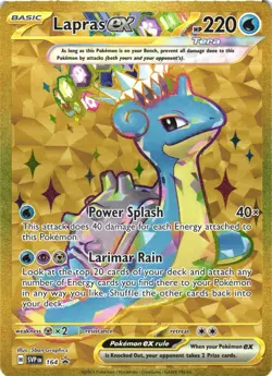 LAPRAS EX 164 HOLO PROMO SCARLET & VIOLET PROMO POKEMON NEAR MINT - Image 2