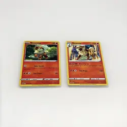 Arcanine 028/192 Rare + Growlithe 027/192 Rebel Clash Pokemon TCG | Near Mint - Image 2