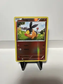 Pokemon - Tepig - 15/114 - Reverse Holo Common - Black and White - NM - Image 1
