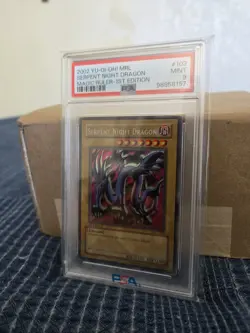 2002 Yu-Gi-Oh! Serpent Night Dragon MRL-103 Magic Ruler 1st Ed PSA 9 - Image 2