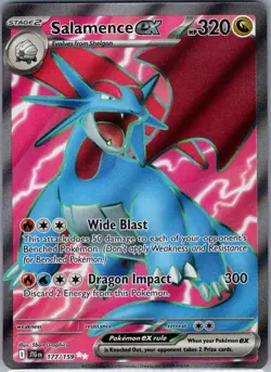 Salamence ex 177/159 SV09: Journey Together - Pokemon Card - NM - Image 1