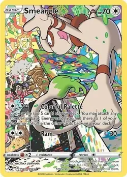 Smeargle - TG10/TG30 - Pokemon Silver Tempest Trainer Gallery Holo Card NM - Image 1