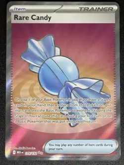 Rare Candy 175/132 Full Art Me01: Mega Evolution Pokemon Card TCG NM - Image 1