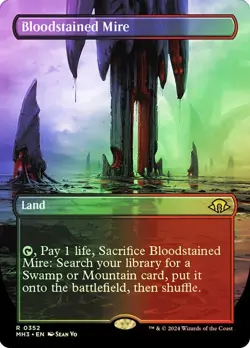 Bloodstained Mire Foil Borderless Modern Horizons 3 NM MTG - Image 1