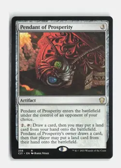 Pendant of Prosperity 256 Commander 2021 MTG NM - Image 1