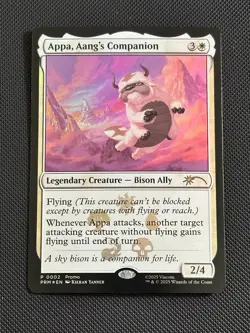 MTG Appa, Aang’s Companion FOIL PROMO P 0002 Avatar Last Airbender Art Rare - Image 1