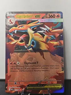 Mega Charizard Y ex 030 Me: Mega Evolution Promo Holo Pokemon TCG NM - Image 1