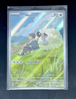 Pokemon TCG Hop’s Wooloo 170/159 Illustration Rare Journey Together NM/M - Image 1