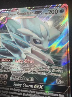 Alolan Sandslash GX SM236 🧊 Sun & Moon Rare Black Star Promo, Pokemon 2020 (NM) - Image 3