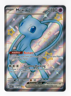 Mew ex 216/091 Pokemon TCG SV: Paldean Fates NM - Image 1