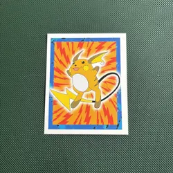 POKEMON SERIES 1, MERLIN TOPPS STICKER # 26, RAICHU, YEAR 1999 - Image 1