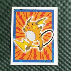 POKEMON SERIES 1, MERLIN TOPPS STICKER # 26, RAICHU, YEAR 1999 - Image 2