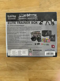 Pokemon Sun & Moon Burning Shadows Elite Trainer Box (ETB) Factory Sealed - Image 2