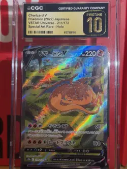 CGC PRISTINE 10 Charizard V Pokemon (2022) Japanese VSTAR Universe 211/172 SAR - Image 1