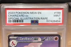 2023 Pokemon 151 Charizard ex 199/165 SIR PSA 9 Mint - Image 3