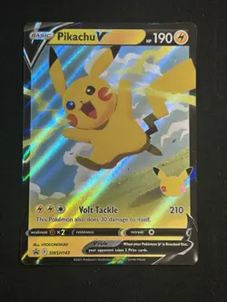 Pokemon TCG - Pikachu V SWSH143 - Sword & Shield Promos Black Star Promo - NM - Image 1