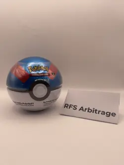 Pokemon 2025 Poke Ball Tin-1 Sealed Tin GREATBALL with 3 Booster Packs*FREE POST - Image 1