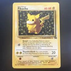 Pokemon "Ivy" PIKACHU Card BLACK STAR PROMO Set #1 Wizard of the Coast League LP - Image 1