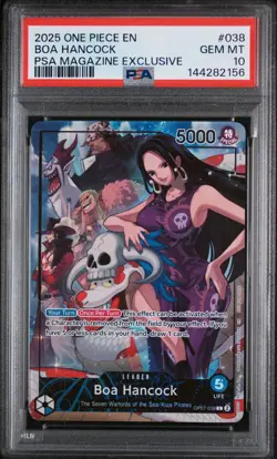2025 ONE PIECE PROMOS PSA MAGAZINE EXCLUSIVE #038 BOA HANCOCK PSA 10 - Image 1