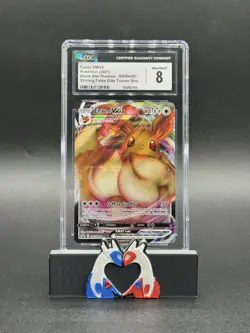 Eevee VMAX SWSH087 SWSH: Sword & Shield Promo Cards Holo Shining Fates CGC 8 - Image 1