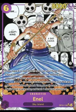 One Piece English Enel OP15-118 SEC (Manga) Adventure on KAMI’s Island NM - Image 1